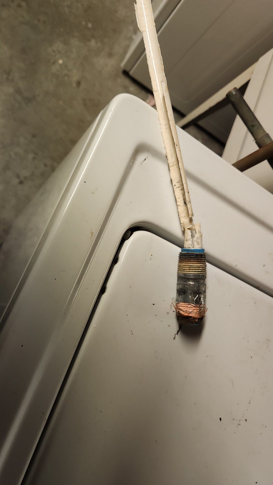 Plumber in Williamsville, Kingston 1 Burst pipe split repaired by Leak Free Plumbing — serving Williamsville, Kingston