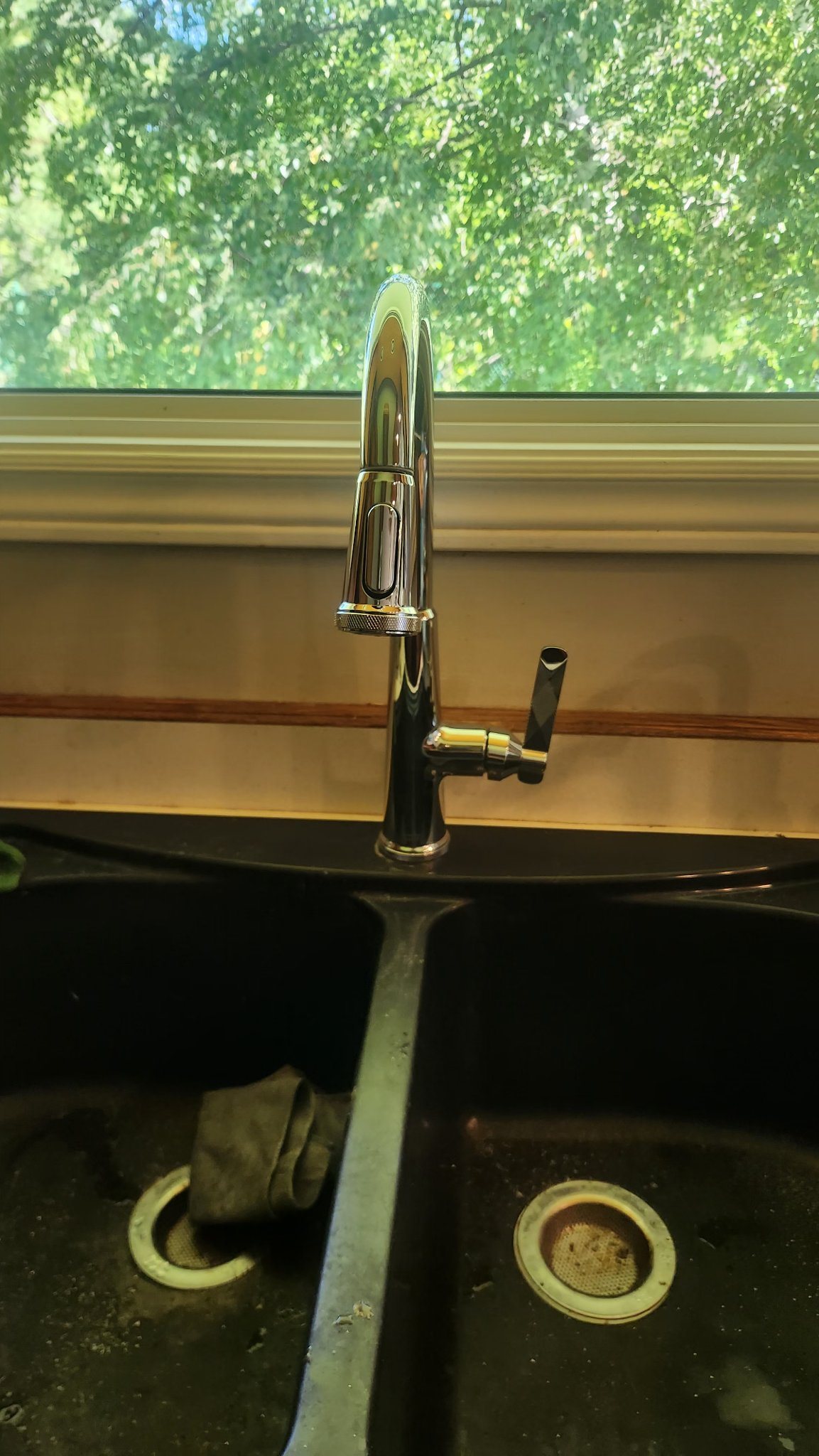 Plumber in Bayridge, Kingston 2 Chrome kitchen faucet installed by Leak Free Plumbing — serving Bayridge, Kingston