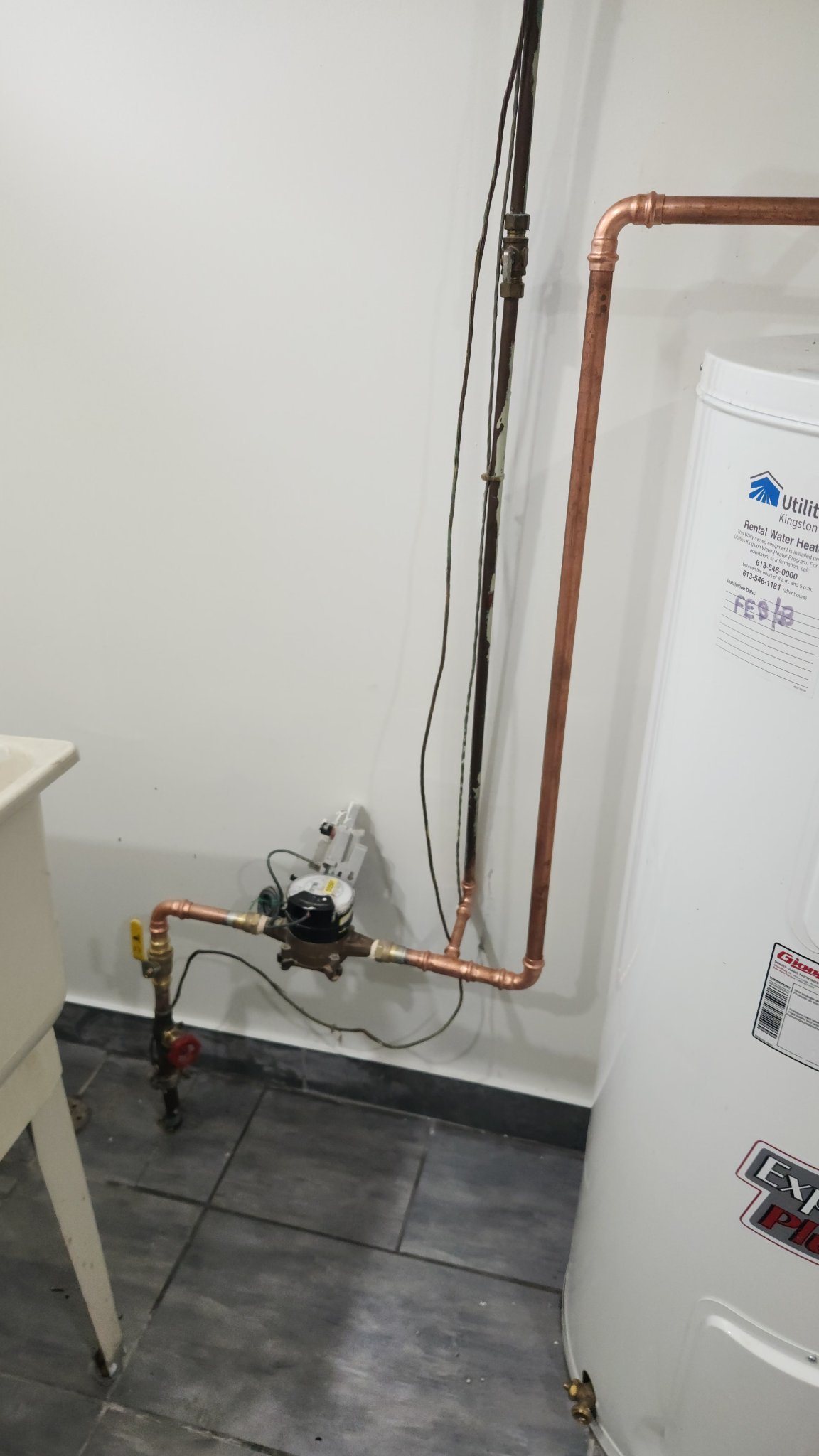 Plumber in Williamsville, Kingston 2 Water meter and copper piping installed by Leak Free Plumbing — serving Williamsville, Kingston